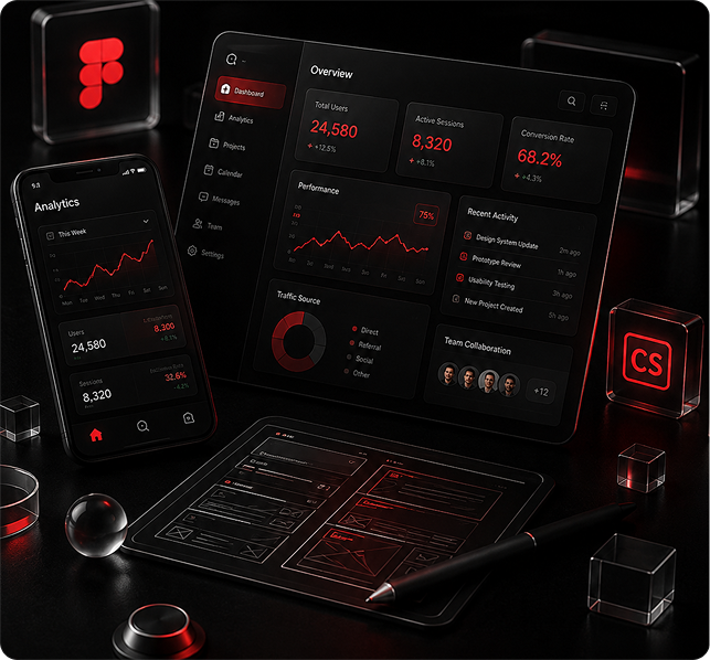 Enterprise UI/UX Design (Figma & Adobe CS)